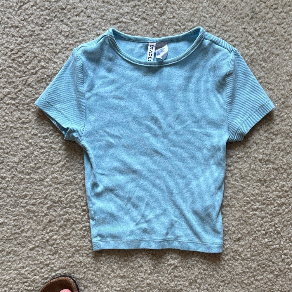 Divided Light Blue Kids' Short Sleeve Tee